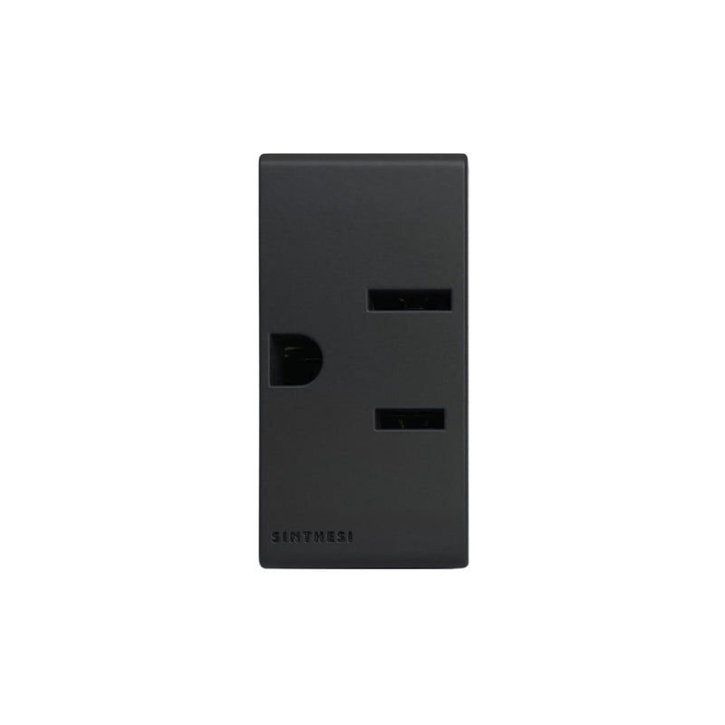 Tomacorriente americano 15a/127/220v 2p+t
