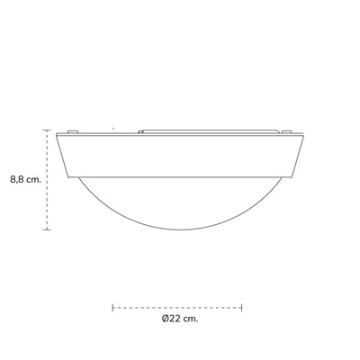 Foco Tortuga Led Redonda 20w 6500k Exterior Interior Philips