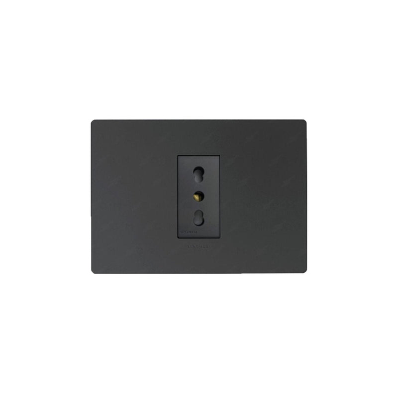 Placa computador 10/16A doble armado SINTHESI S32 MATE NOIR