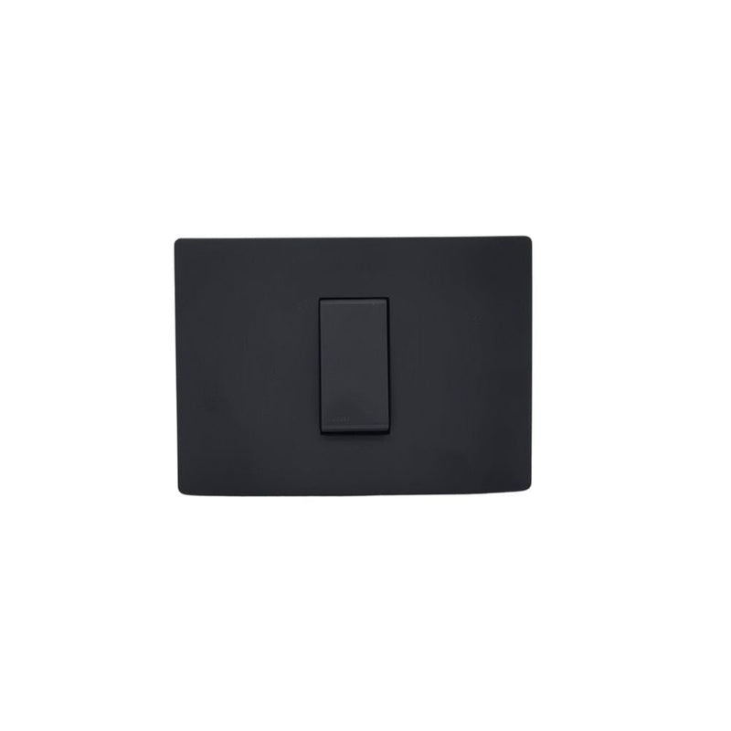 Placa interruptor 9/12 1M simple armado SINTHESI S33 NOIR MATE