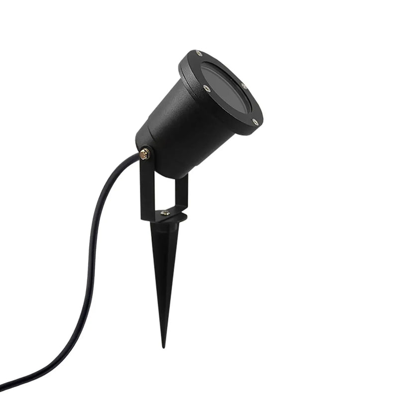 FOCO ESTACA MEDIA IP65 (SIN AMPOLLETA GU10) NEGRA
