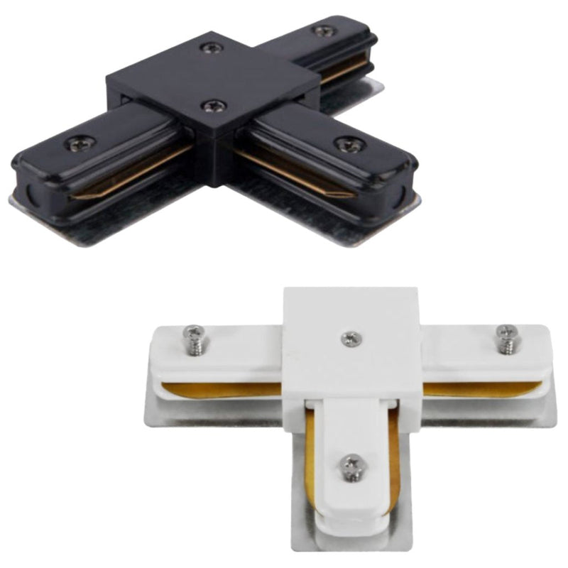 Conector T Riel Monofásico Protek - NEGRO