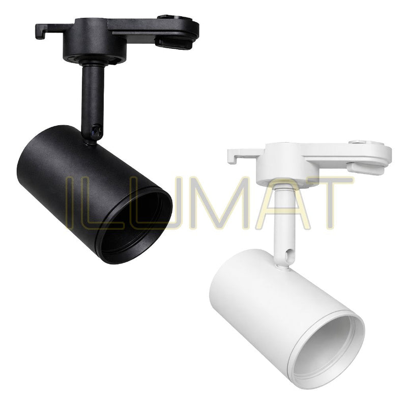Foco Riel GU10 Magro - NEGRO