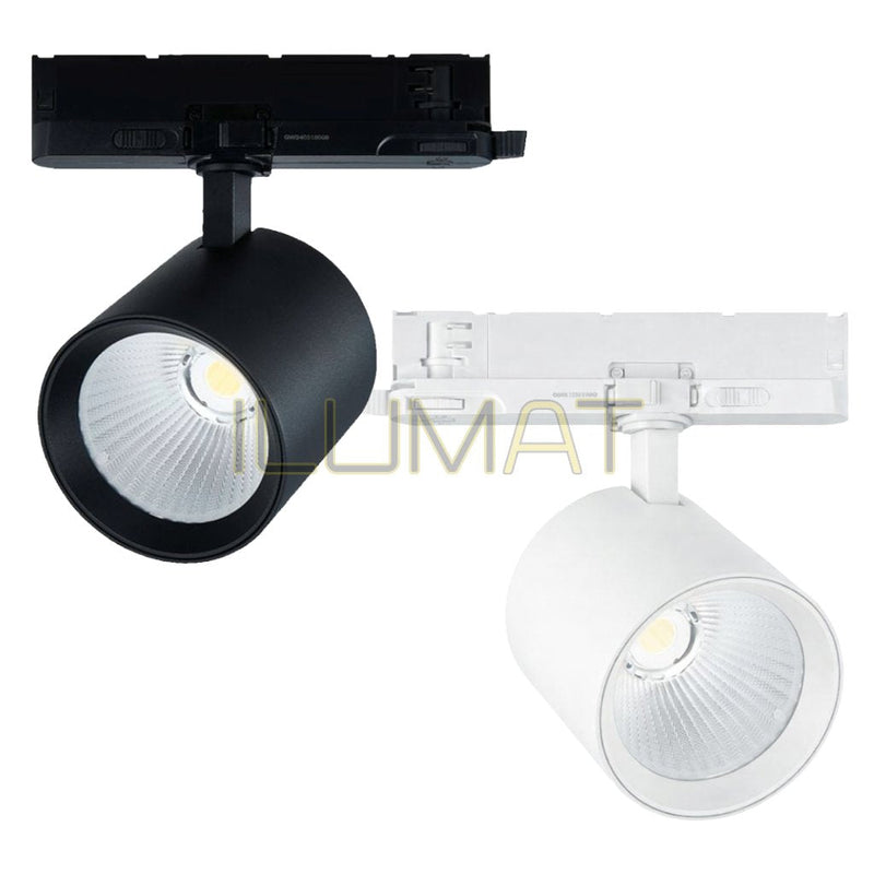 Foco Riel Trifásico LED 30W CCT 6-en-1 FLEXSELECT | ILUMAT - BLANCO