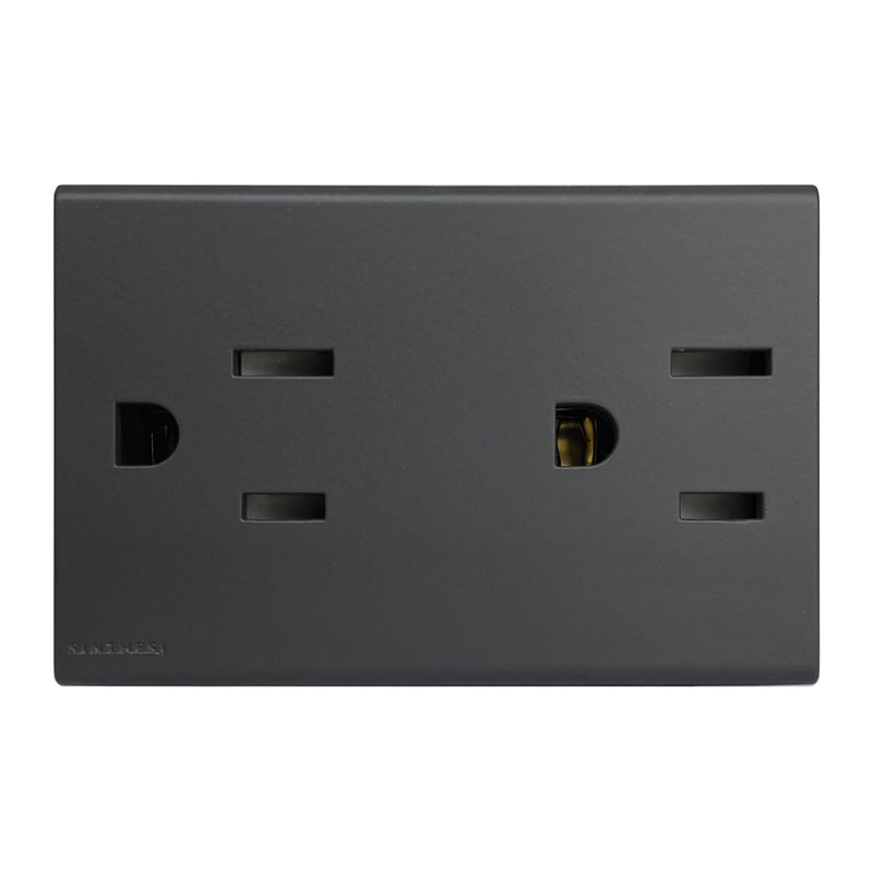 Tomacorriente Americano Duplex 15A | 127V 2P+t