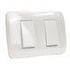 Interruptor Doble 9/15 10A 250V Blanco Armado