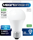 Ampolleta LED A65 CLASICA 15W/3000K E-27