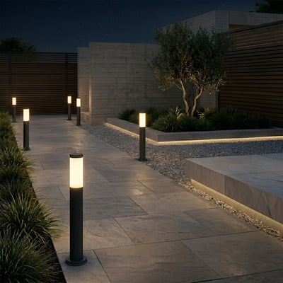 Foco Bollard Technolamp E27 600mm Roma Acero Inoxidable