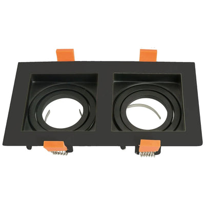 Porta GU10 Caja Doble Negro Puzzle Technolamp