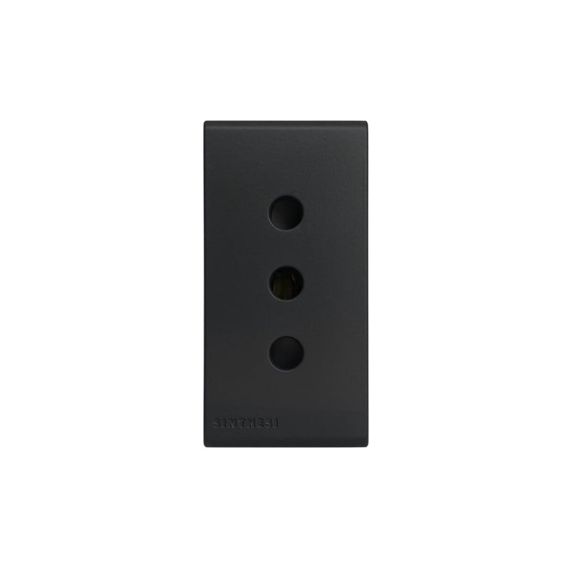 Modulo Tomacorriente 10A 250V 2P+t S33 Noir Mate