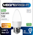 Ampolleta LED C37 VELA 5W/3000K E-27