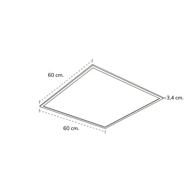 Panel Philips Inteligente Bright Cuadrado G3 60,5x60,5 Cm 34W Luz Neutra Blanco (911401857585)