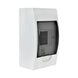 Tablero Sobrepuesto 4 Polos Tapa Color Humo IP41
