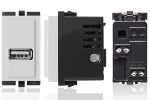 Modulo Cargador USB 1A 5V S17 Blanco
