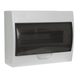 Tablero Sobrepuesto 12 Polos Tapa Color Humo IP41