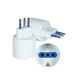 Adaptador Schuko Con Proteccion 2P+t 10A 250V Negro