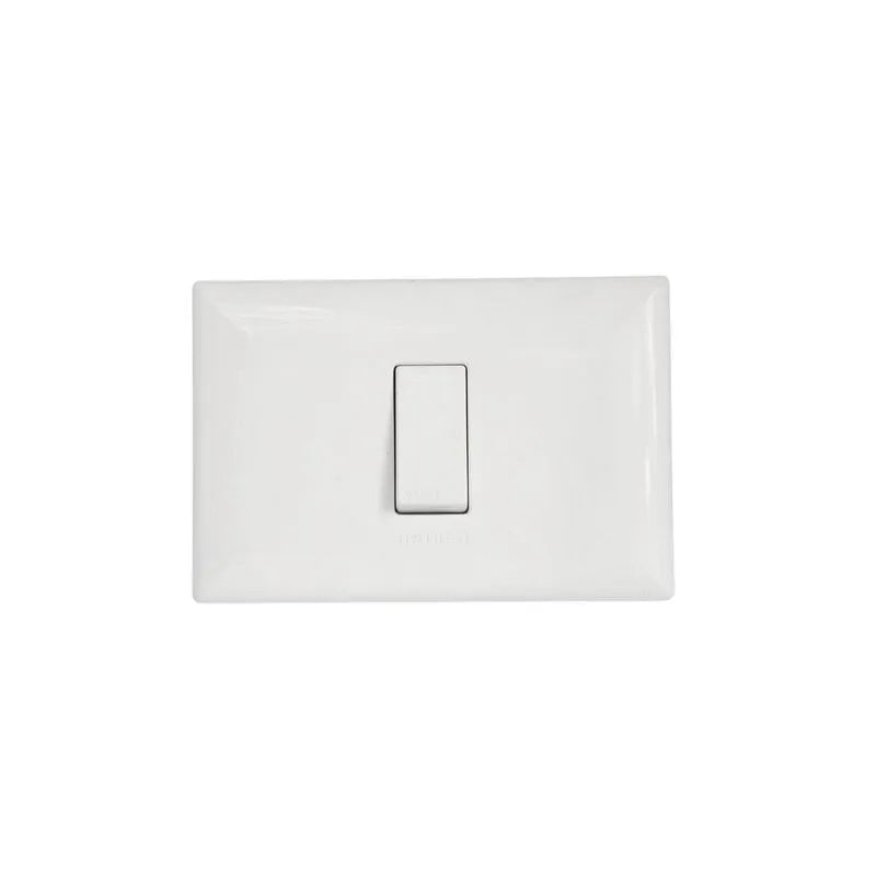 Placa pulsador timbre 1M simple SINTHESI S17 BLANCO