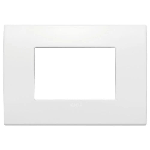 Placa Classic Arké 3 Módulos Metal Polar Matt Total Look (mate) - Vimar