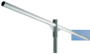 Gancho recto simple 500mm Ø1 1/2" Galvanizado