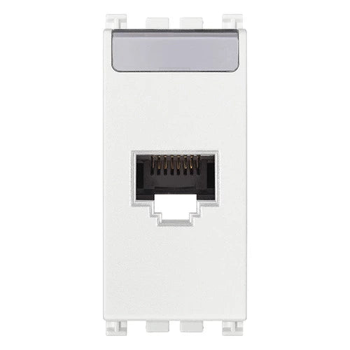 Toma RJ45 Netsafe Cat6A UTP blanco