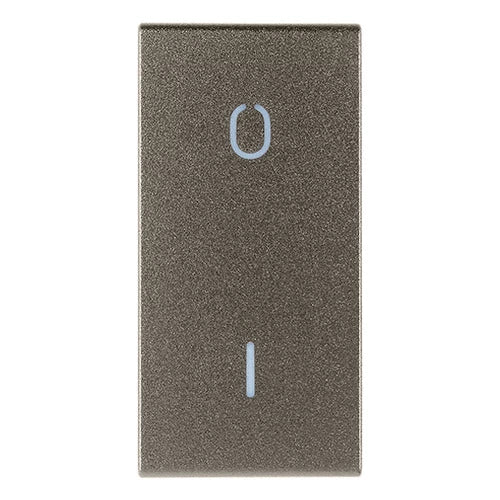 Tecla 1M símbolo O/I Metal