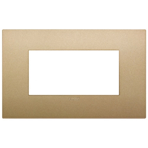 Placa Classic 4M tecnopolímero oro mate