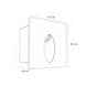 Foco Empotrado A Muro LED Cuadrado 3W 3.000°k Negro