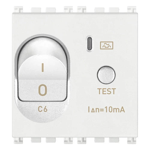Interruptor MT Dif.1P+N C6 10mA blanco