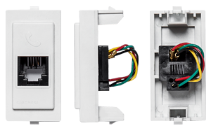 Modulo Toma Telefonica RJ11 S17 Blanco