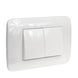 Interruptor Doble 9/15 Teclon 35,6 Mm 10A 250V Blanco Armado