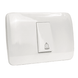 Interruptor Pulsador Timbre 10A 250V Blanco Armado