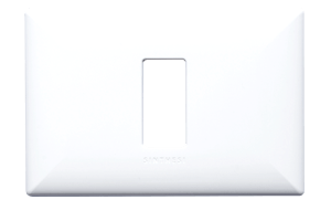 Placa 1 Puesto S17 Blanco Con Soporte