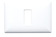 Placa 1 Puesto S17 Blanco Con Soporte