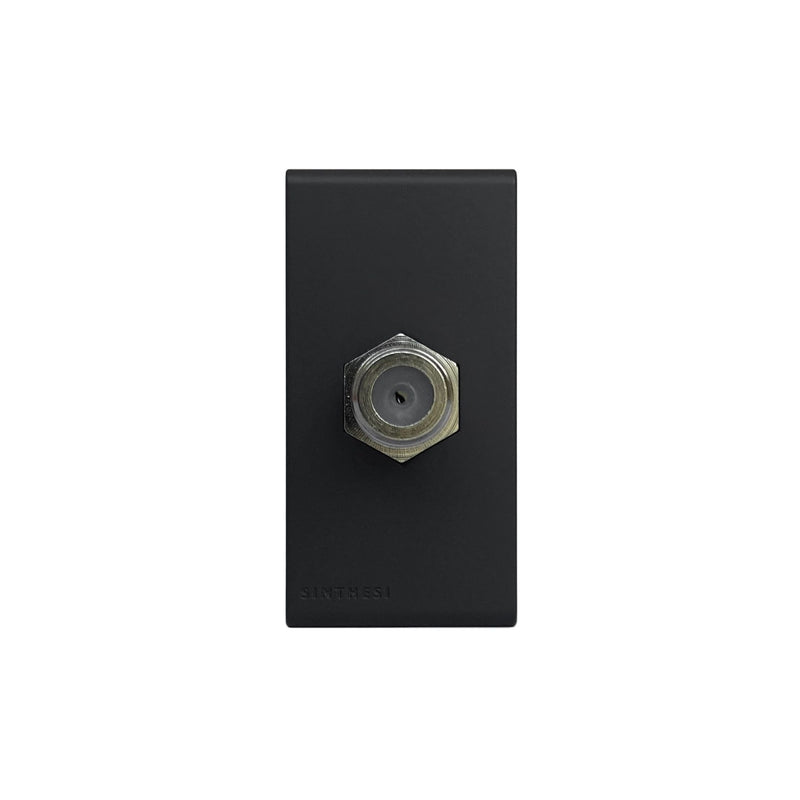 Modulo Toma Coaxial Tv Sat S33 Noir Mate