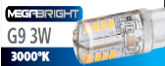 Ampolleta LED G9 3W/3000K BIPIN