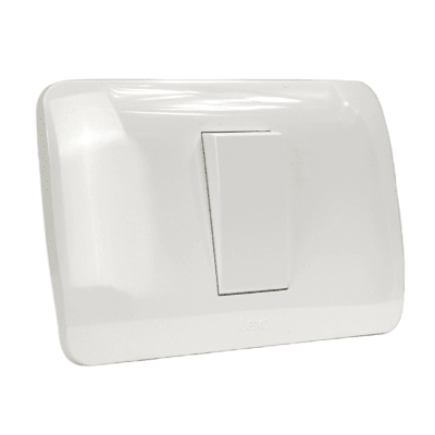 Interruptor Simple 9/12 10A 250V Blanco Armado