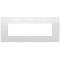 Placa Classic Arké 7 Módulos Metal Polar Total Look (brillante) - Vimar