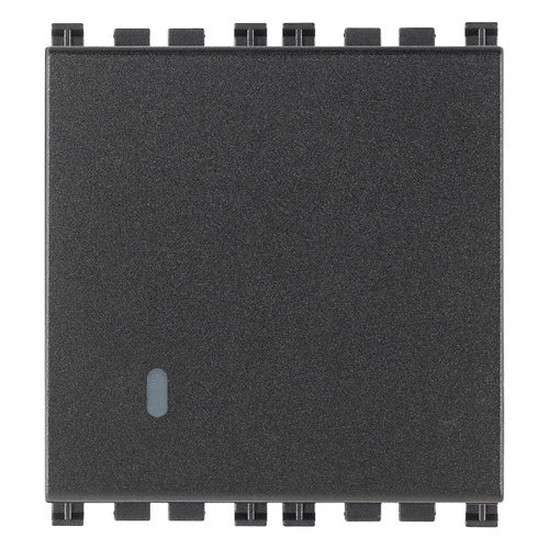 Pulsador 1P NO 10A 2M gris