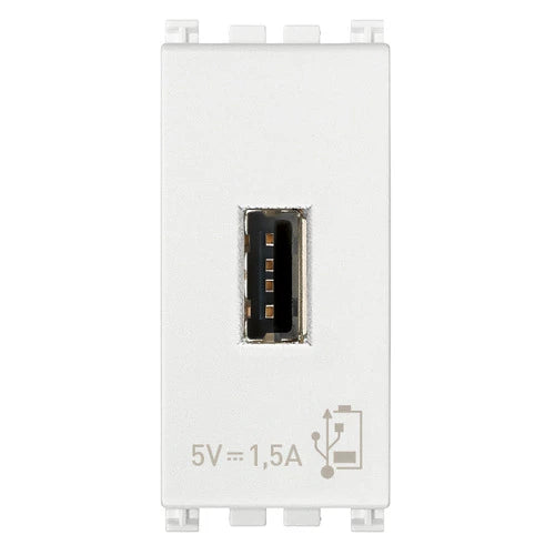Unidad alimentación USB 5V 1,5A 1Mblanco