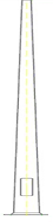Poste octagonal 12 mts