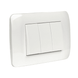Interruptor Triple 9/32 10A 250V Blanco Armado