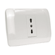 Toma Corriente Simple 10 | 16A 250V Blanco Armado