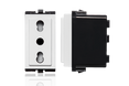 Modulo Tomacorriente Bipaso 10 | 16A 250V 2P+t S17 Blanco