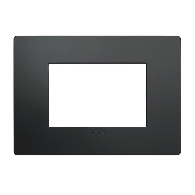Placa 3 Puestos S33 Noir Mate C Con Soporte