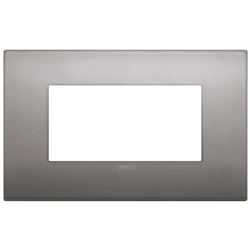 Placa Classic 4M metal níquel negro