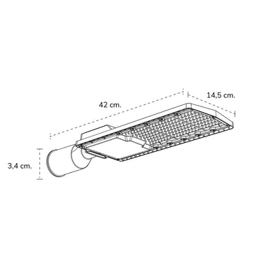 Alumbrado Público Philips Brp121 100W Luz Fría IP66 Philips (911401833982)
