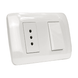Interruptor 9/12 Más Toma Corriente 10A 250V Blanco Armado