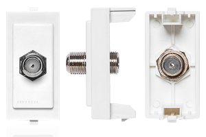 Modulo Toma Coaxial Tv Sat S17 Blanco