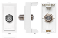 Modulo Toma Coaxial Tv Sat S17 Blanco