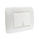 Interruptor Pulsador Timbre Teclon 73 Mm 10A 250V Blanco Arm